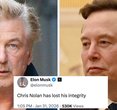 Alec Baldwin Claps Back at Elon Musk's Nolan Rant
