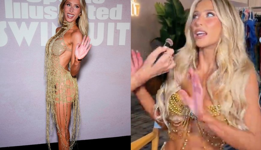Alix Earle Dazzles in a Crystal-Covered Bikini at SI Swim Week