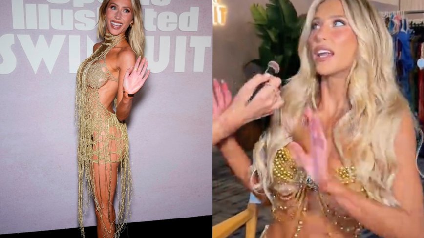 Alix Earle Dazzles in a Crystal-Covered Bikini at SI Swim Week