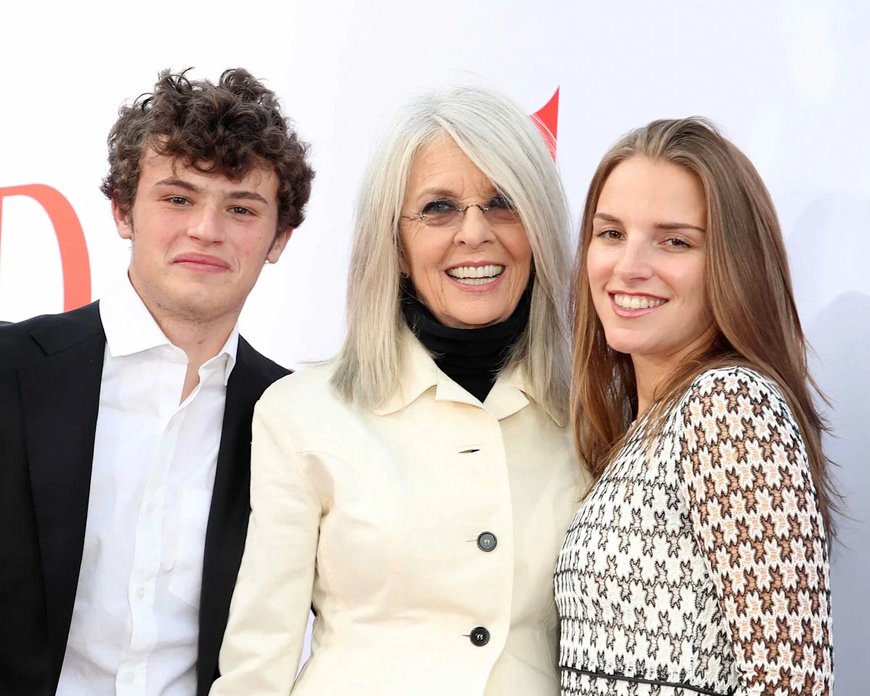 Diane Keaton with their kids