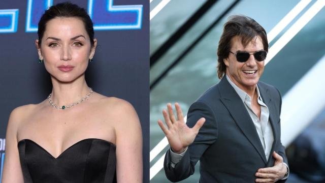 Ana de Armas and Tom Cruise