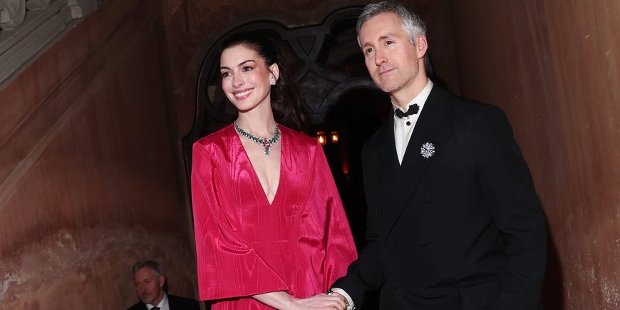 Anne Hathaway and Adam Shulman