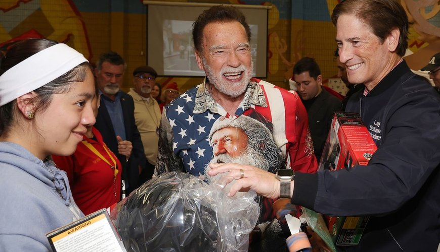 Arnold Schwarzenegger Spreads Holiday Cheer with Early Christmas Celebration