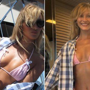 Bella Hadid Brings Back Gingham Glory in Saint-Tropez Getaway