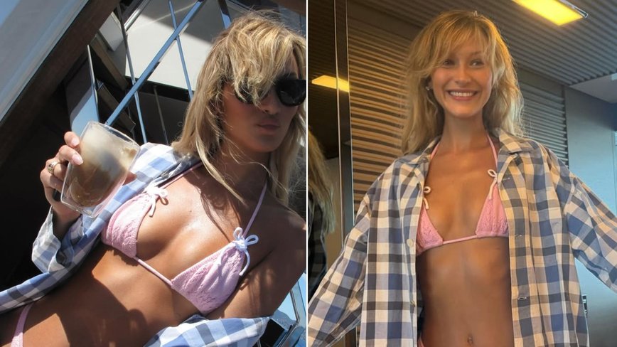 Bella Hadid Brings Back Gingham Glory in Saint-Tropez Getaway