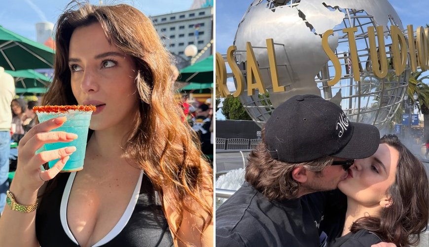 Bella Thorne and Mark Emms Light Up Universal Studios with PDA