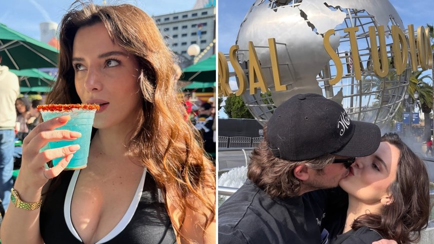 Bella Thorne and Mark Emms Light Up Universal Studios with PDA