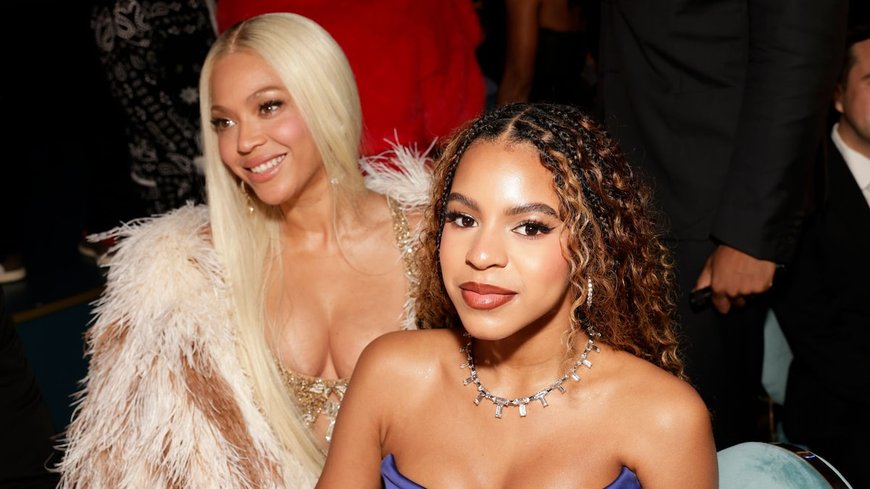 Blue Ivy Carter and Beyoncé