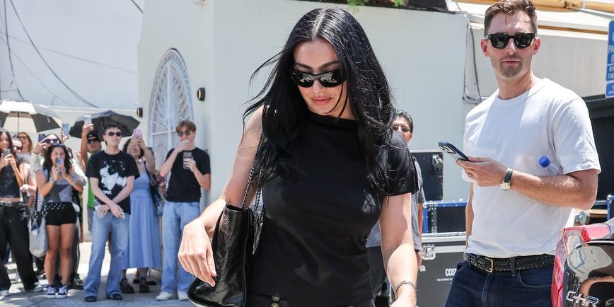 Charli XCX Rocks Micro Shorts and Peep-Toe Heels in LA