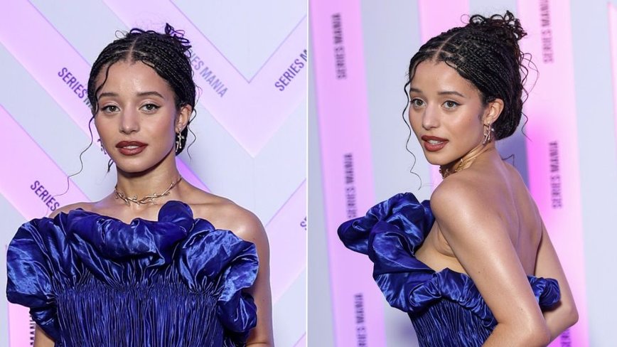 Chase Infiniti Steals the Spotlight in Cobalt Louis Vuitton at Series Mania