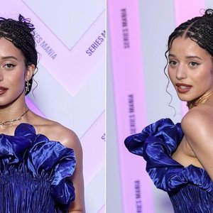 Chase Infiniti Steals the Spotlight in Cobalt Louis Vuitton at Series Mania