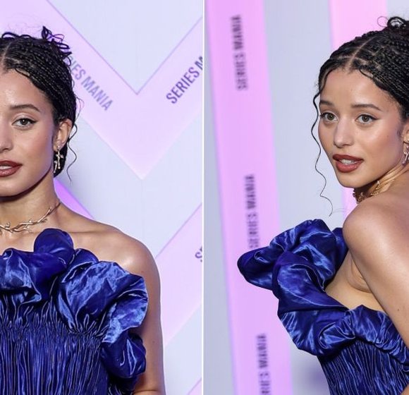 Chase Infiniti Steals the Spotlight in Cobalt Louis Vuitton at Series Mania