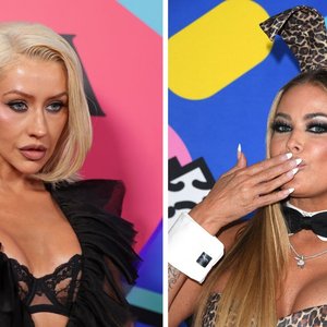 Christina Aguilera and Carmen Electra Turn Heads with Bold Lingerie Looks at Glamorous Anniversary Bash