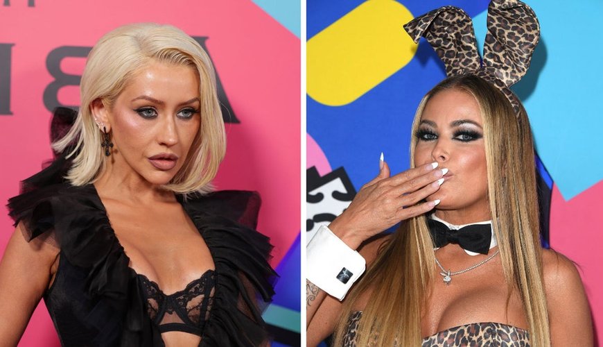 Christina Aguilera and Carmen Electra Turn Heads with Bold Lingerie Looks at Glamorous Anniversary Bash