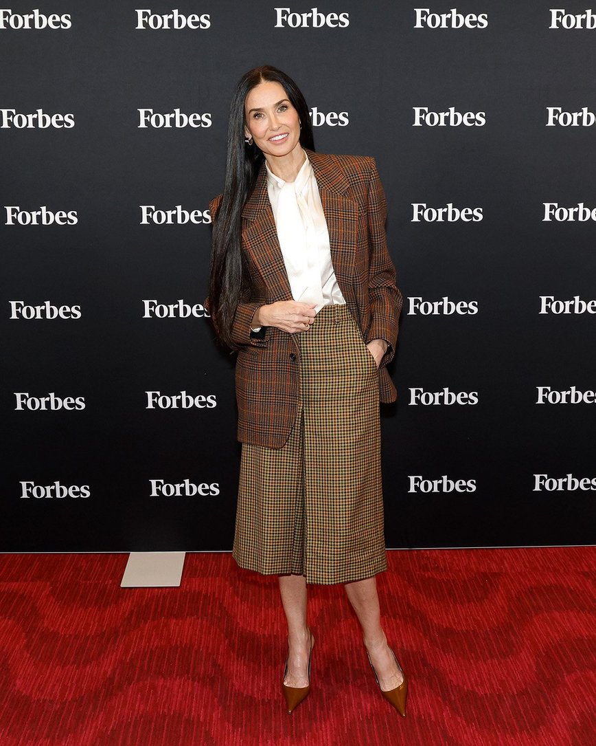 Demi Moore Stuns in Saint Laurent at 2025 Forbes Power Women’s Summit