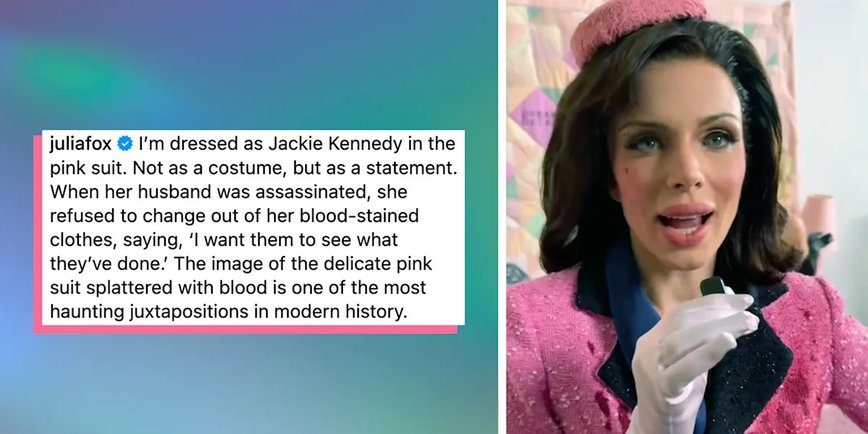Julia Fox's Jaw-Dropping Jackie Kennedy Costume Stirs Outrage