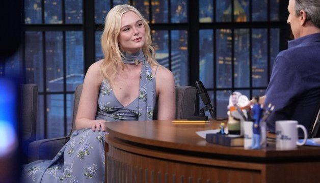 Elle Fanning's Mesmerizing Floral Moment: A Fashion Triumph on Late Night