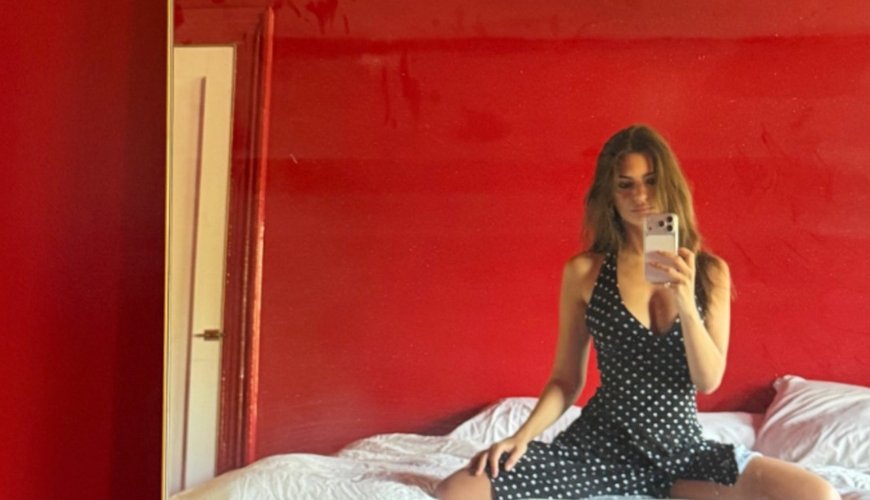 Emily Ratajkowski Stuns Fans with Daring Polka Dot Dress Selfies