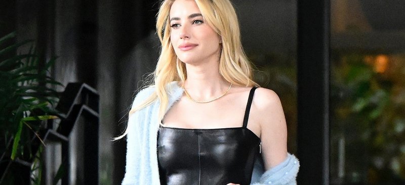 Emma Roberts Stuns in Black Leather at Miami's Star-Studded F1 Grand Prix