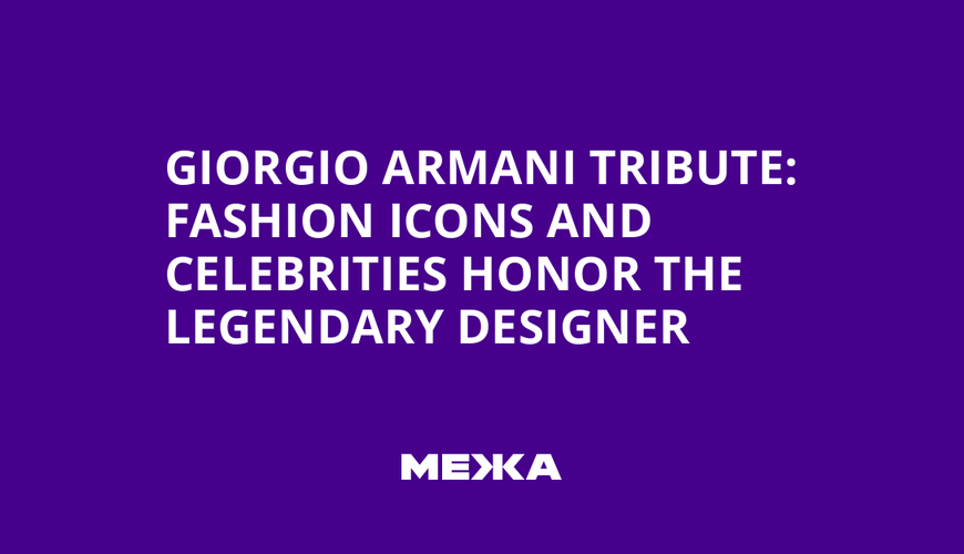 Goodbye Giorgio: A Fashion World in Mourning