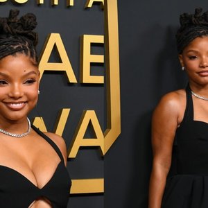 Halle Bailey Stuns in Ilkyaz Ozel at the Peabody Awards