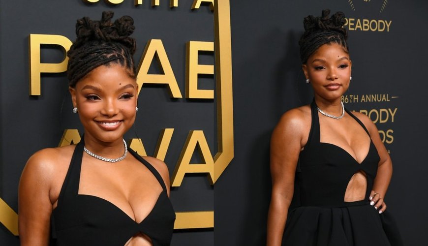 Halle Bailey Stuns in Ilkyaz Ozel at the Peabody Awards