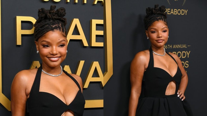Halle Bailey Stuns in Ilkyaz Ozel at the Peabody Awards