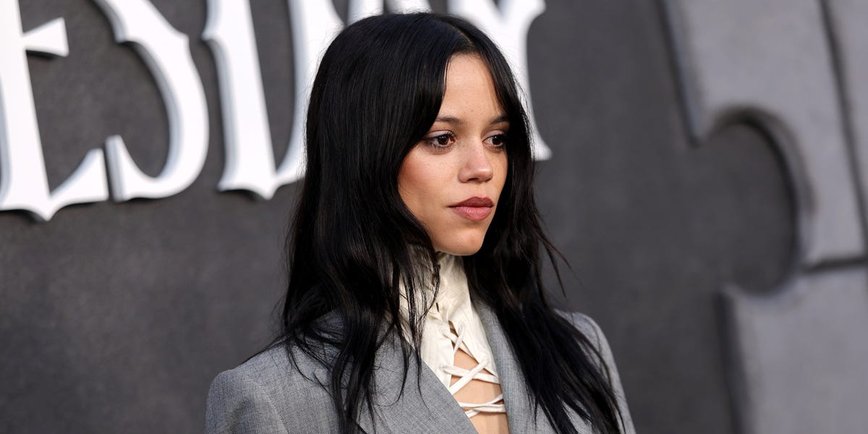 Jenna Ortega Slays Gothic Glam in McQueen's Edgy Suit at Netflix Event