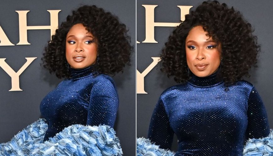 Jennifer Hudson Dazzles in Blue Velvet at Mariah Carey's MusiCares Tribute