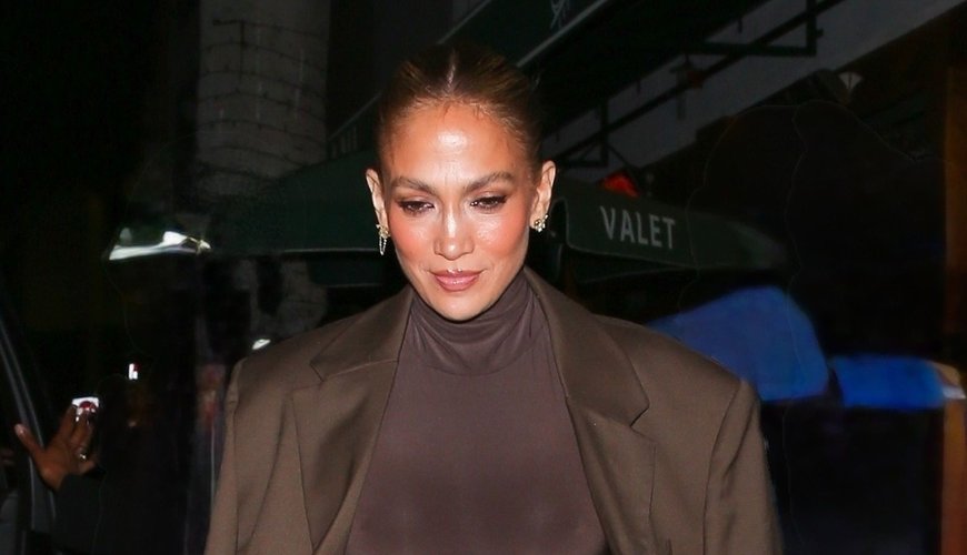 J.Lo's Chic Winter Monochrome Look with a Furry Twist
