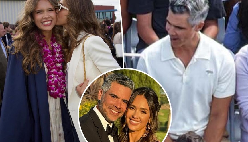 Jessica Alba and Cash Warren's Graduation Day Distance: A Moment of Awkwardness?