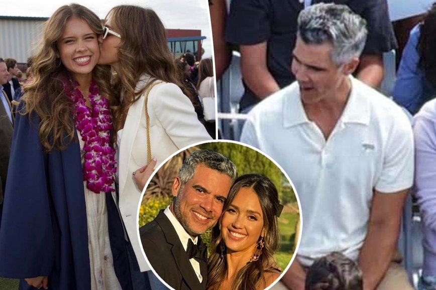 Jessica Alba and Cash Warren's Graduation Day Distance: A Moment of Awkwardness?