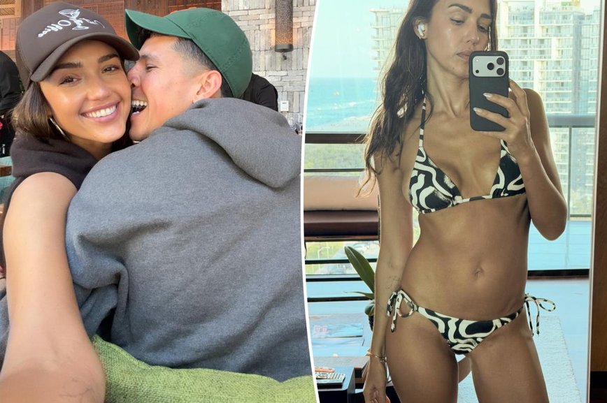 Jessica Alba's Sizzling Miami Getaway: PDA and Beach Vibes with Danny Ramirez