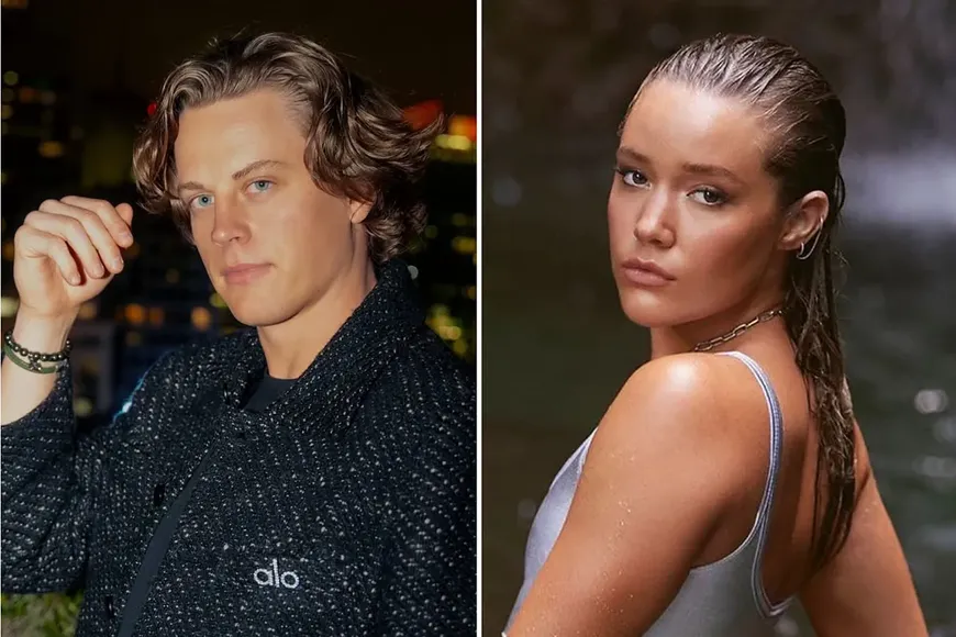 Joe Burrow and Olivia Ponton