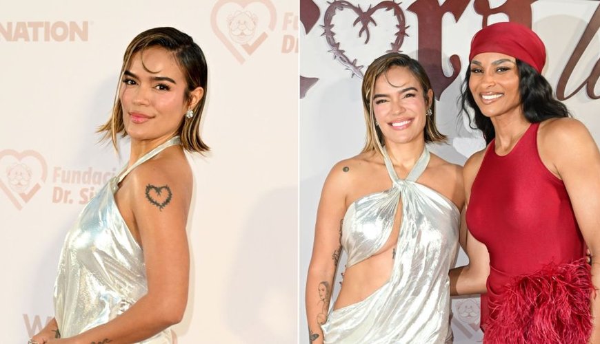 Karol G Dazzles in Silver at Star-Studded Miami Gala