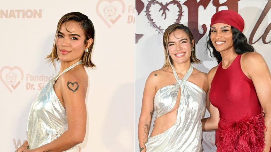 Karol G Dazzles in Silver at Star-Studded Miami Gala