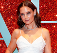 Katie Holmes Dazzles with a Ballerina Twist on Dress-Over-Pants Trend