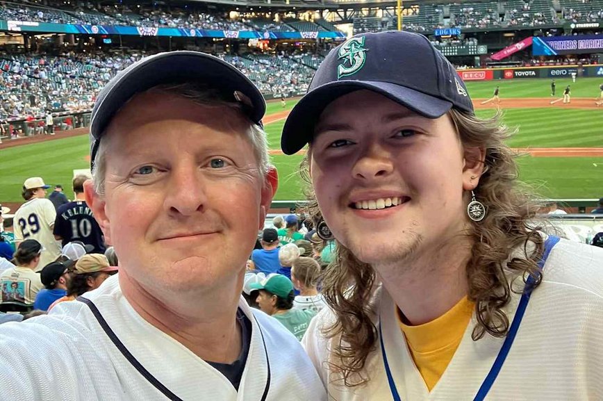 Ken Jennings and Son Dylan's Rare Baseball Bonding Moment