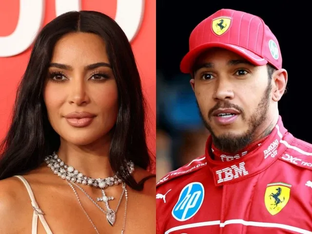 Kim Kardashian and Lewis Hamilton