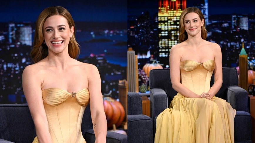 Lili Reinhart Dazzles in Dreamy Georges Hobeika on 'Jimmy Fallon'