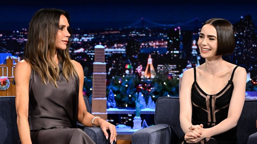 Tears of Joy! Lily Collins Meets Her Fashion Idol Victoria Beckham