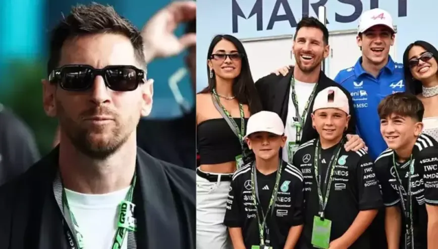 Lionel Messi and Antonella Turn Heads at Star-Studded Miami Grand Prix