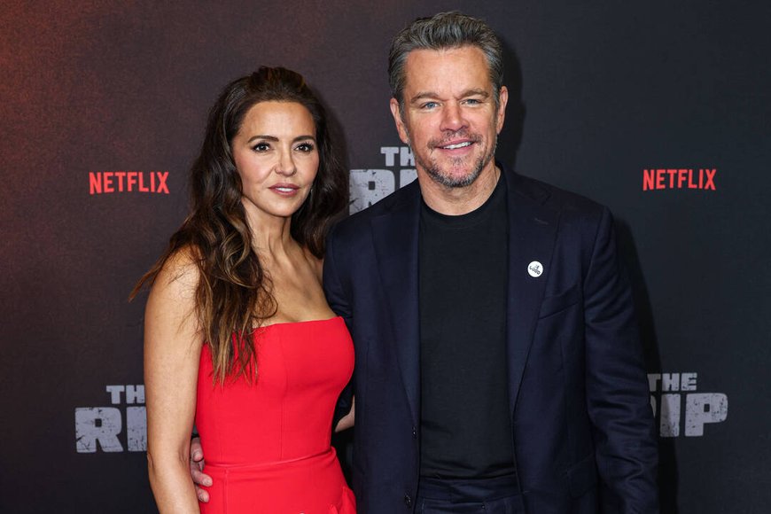 Matt Damon and Luciana Barroso