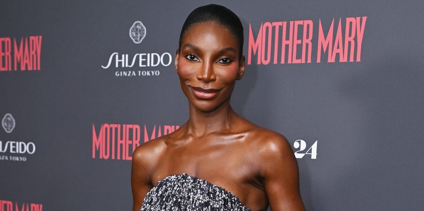 Michaela Coel Stuns in Loewe at 'Mother Mary' Screening with Anne Hathaway