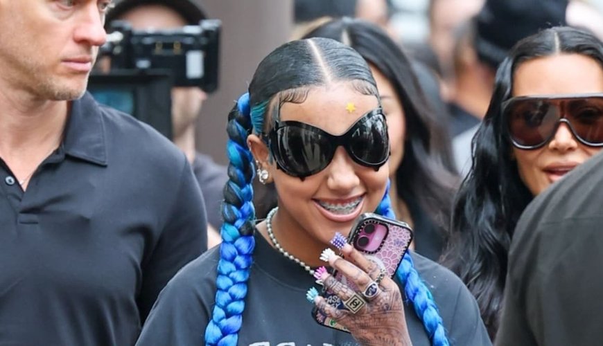 North West Turns Heads with Bold New Look: Bleached Brows and Blue Hair Steal the Show