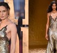 Rebecca Ferguson Dazzles in Gold at 'Peaky Blinders' Movie Premiere