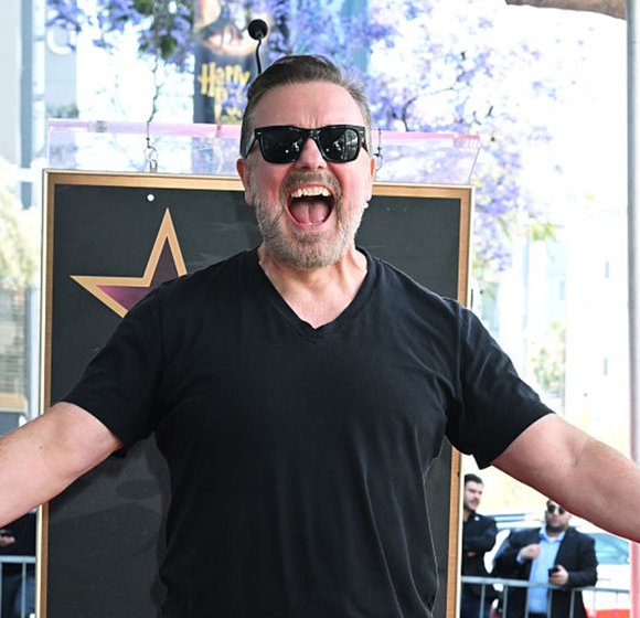 Ricky Gervais Throws Down the Gauntlet: Celebs, Zip It on Politics!