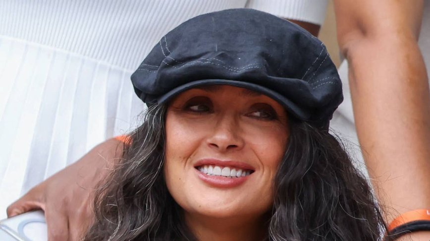 Salma Hayek Steals the Spotlight at French Open with Effortless Style and Grace