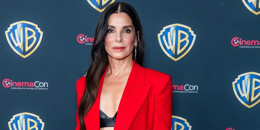 Sandra Bullock Stuns in Leather Bra at Rare Red-Carpet Comeback