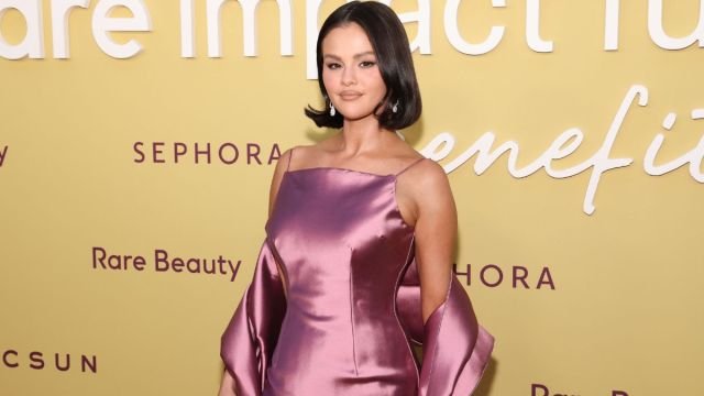 Selena Gomez Stuns in 'Bridal Chic' Purple Minidress at Rare Impact Gala